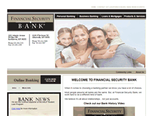 Tablet Screenshot of financialsecuritybank.com